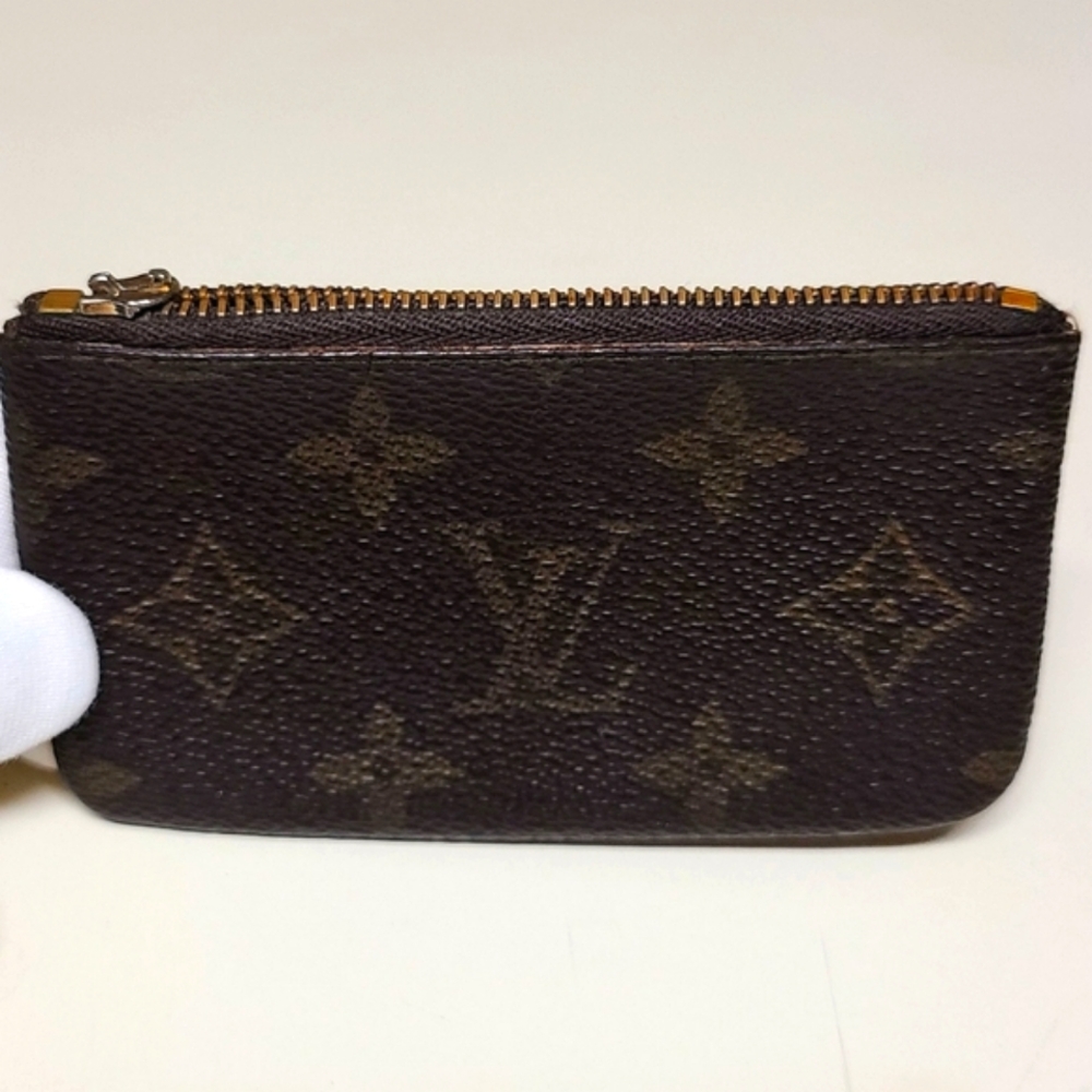 LV🔥Pochette Clé Mono Canvas BRW PVC Coin Zip Keyholder - Picture 8 of 8